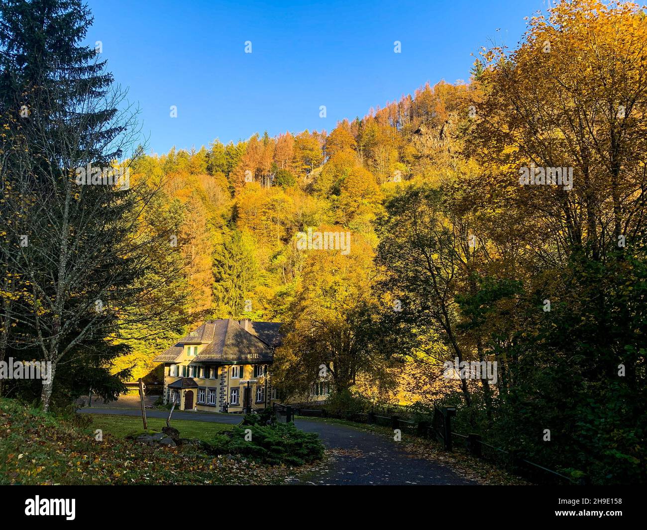 Moto-Hotel, Bussang pass, Vosges department, Grand Est Region, Northeastern  France Stock Photo - Alamy