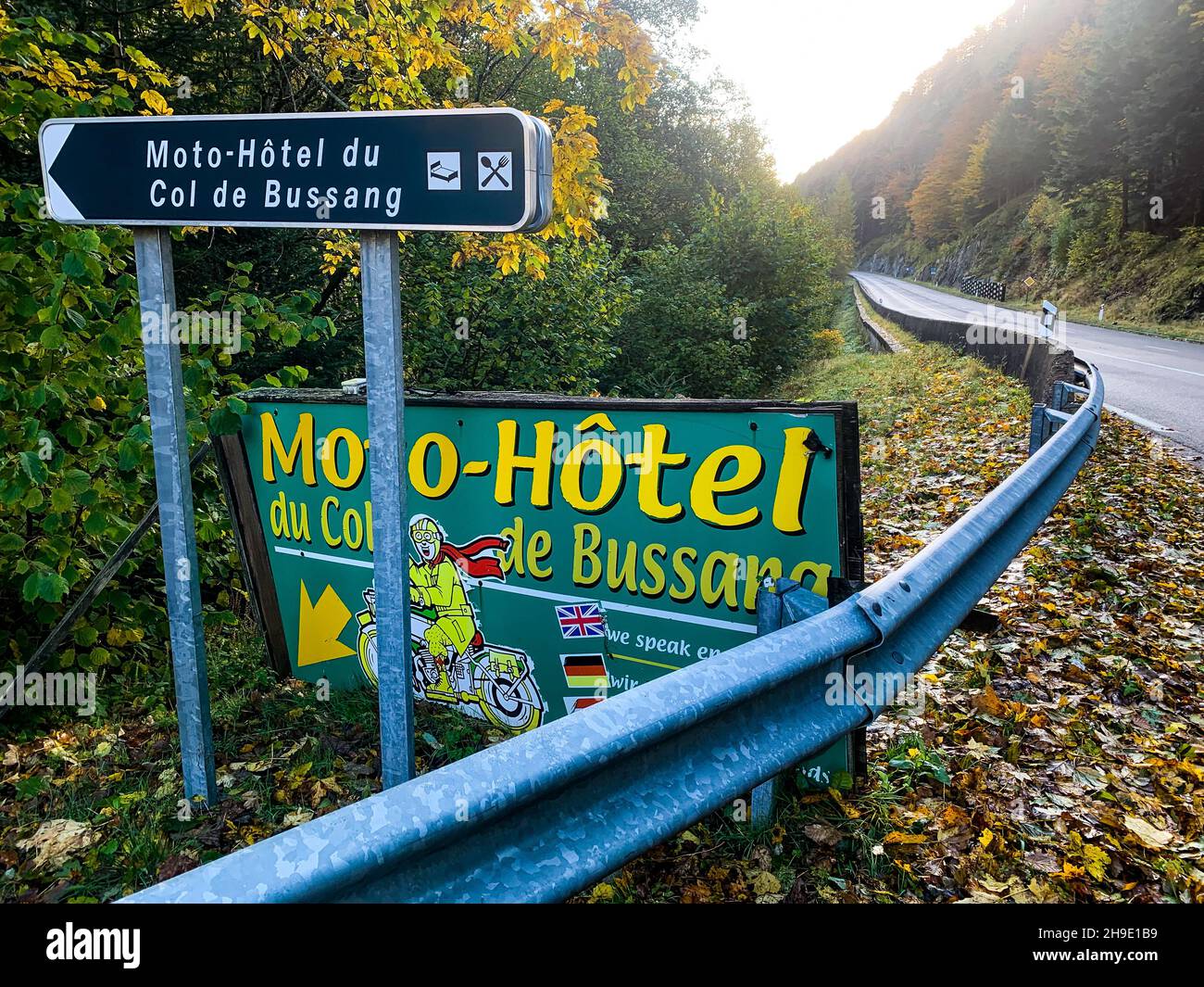 Moto-Hotel, Bussang pass, Vosges department, Grand Est Region, Northeastern  France Stock Photo - Alamy