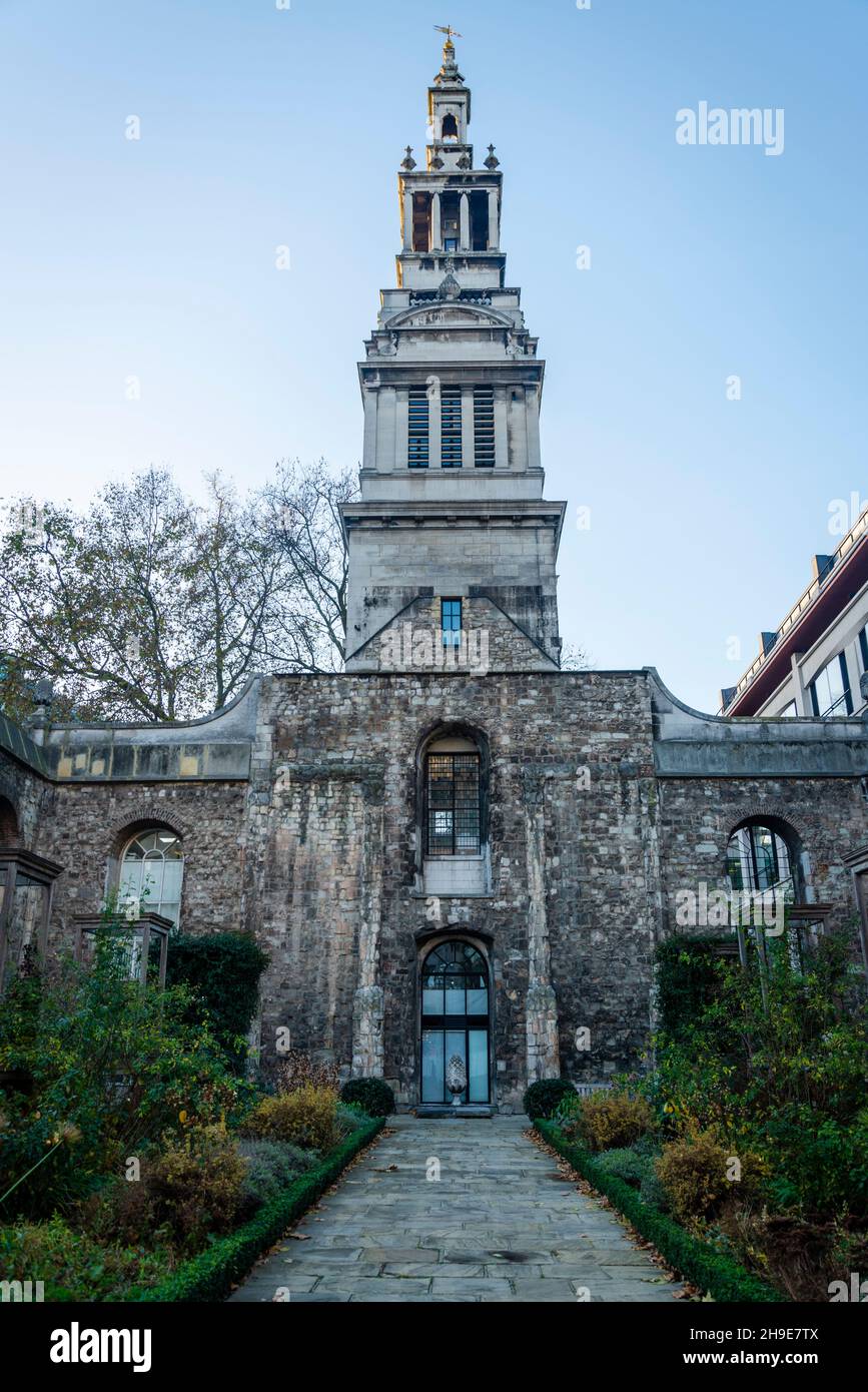 Christchurch Greyfriars Church Garden, a Christopher Wren church, City ...