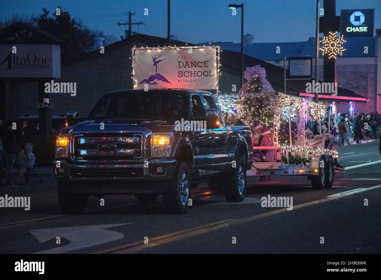 The Christmas parade is a colorful holiday celebration in the