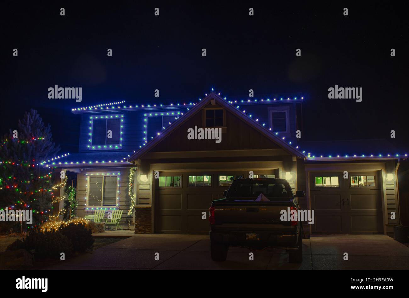 Christmas lights houses near me