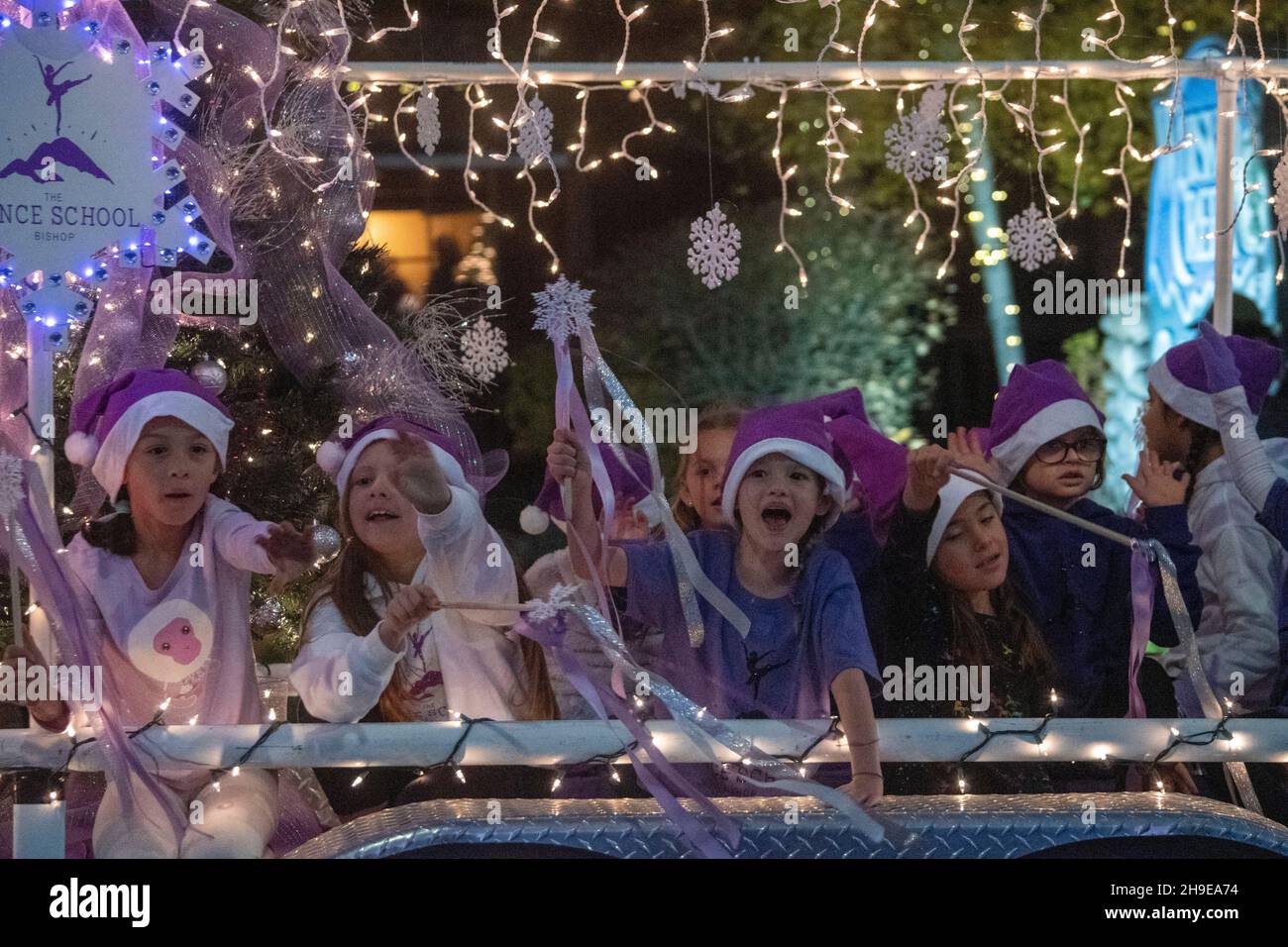 The Christmas parade is a colorful holiday celebration in the