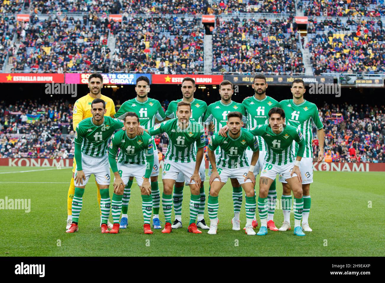 Players of Real Betis during the Liga match between FC Barcelona and Real  Betis at Camp Nou in Barcelona, Spain Stock Photo - Alamy