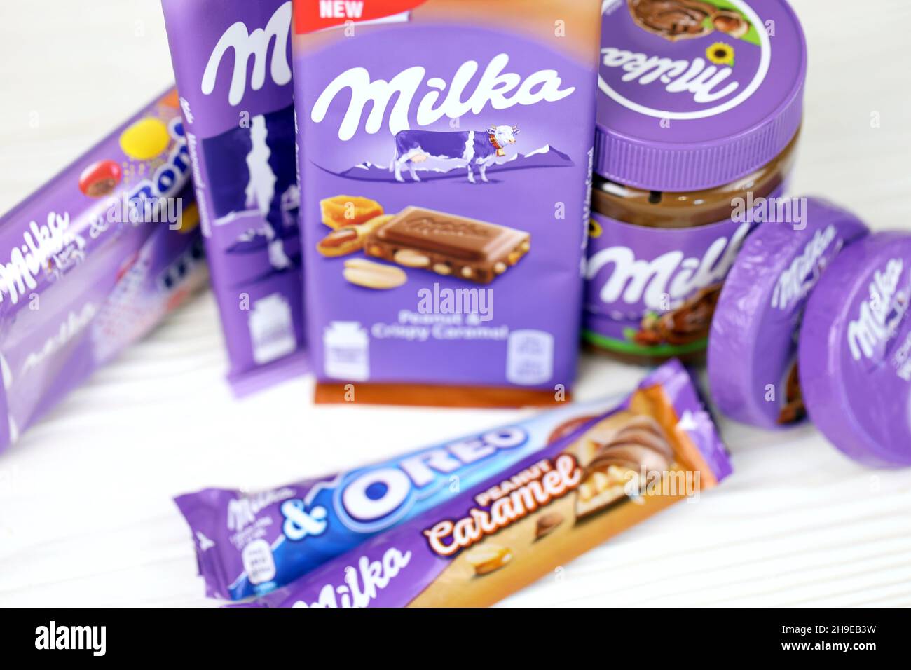Milka chocolate candy hi-res stock photography and images - Alamy