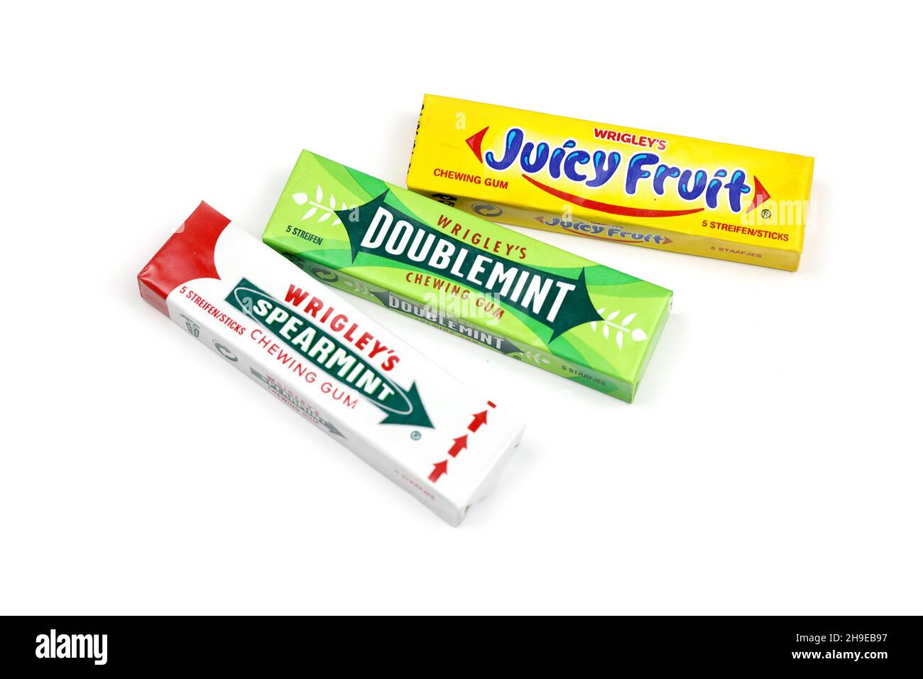 Juicy fruit doublemint gum wrigley company Cut Out Stock Images