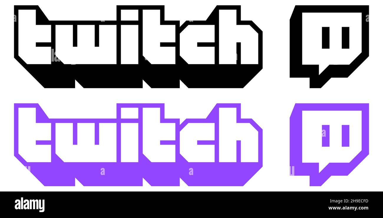 black twitch logo