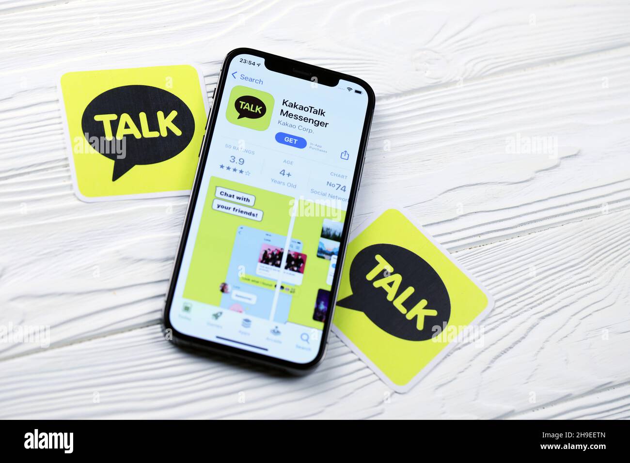 where does kakaotalk store chats android