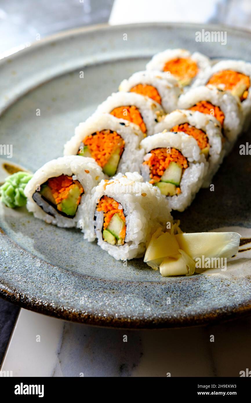 Sushi w/ Ahi Tuna, Cucumbers, Carrots, & Avocados - Catfish Out of