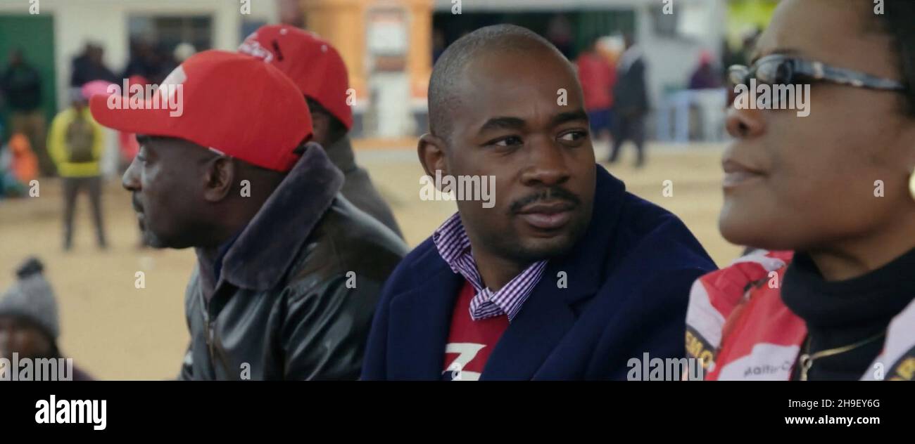 PRESIDENT, Nelson Chamisa (center), 2021. © Greenwich Entertainment