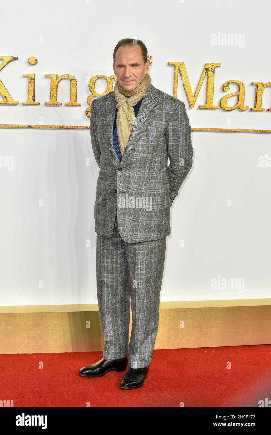 London, UK. 06th Dec, 2021. Ralph Fiennes attends 'The Kings Man' World  Premiere at Cineworld Leicester