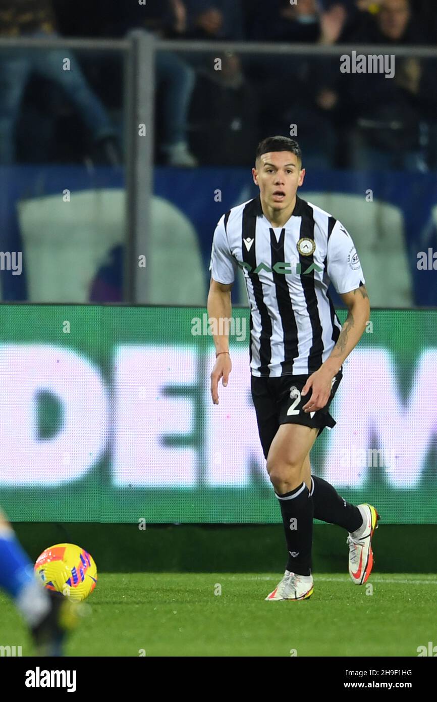 Maillot Udinese 2023/2024 Porté En Match Par Nehuen Perez #18 - Taille L, Macron