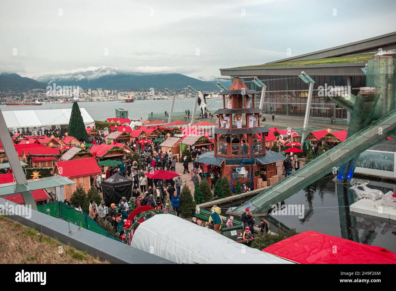 Vancouver, Canada November 20, 2021 View of The Vancouver Christmas