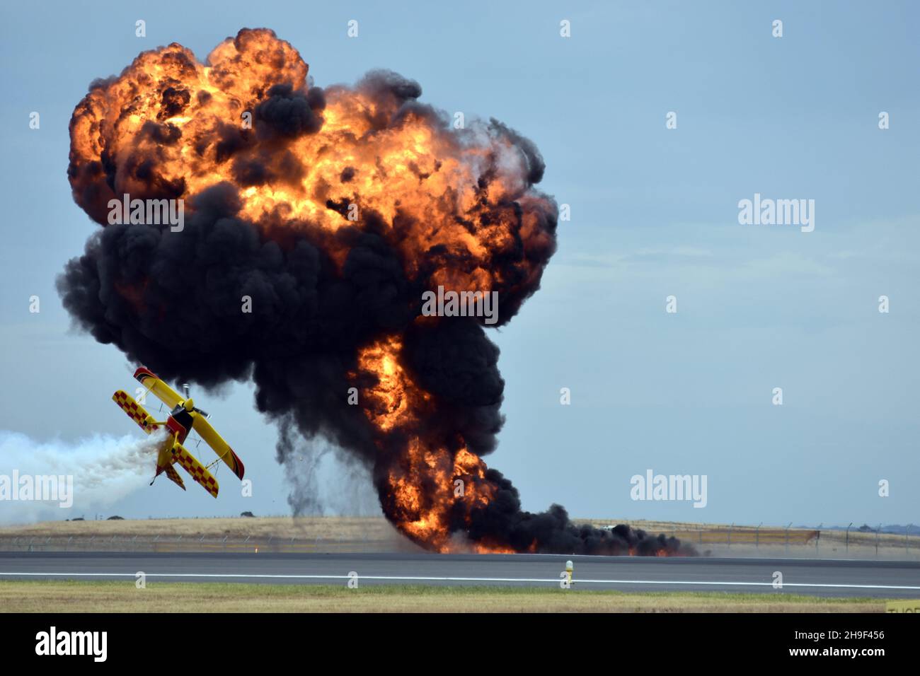 Dare devil flying at Avalon Airshow Stock Photo