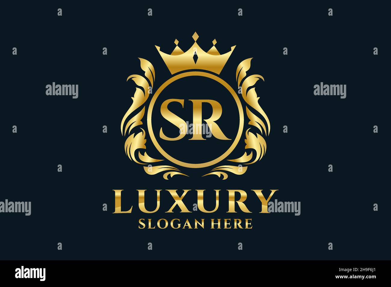 SR Letter Royal Luxury Logo template in vector art for luxurious branding  projects and other vector illustration Stock Vector Image & Art - Alamy