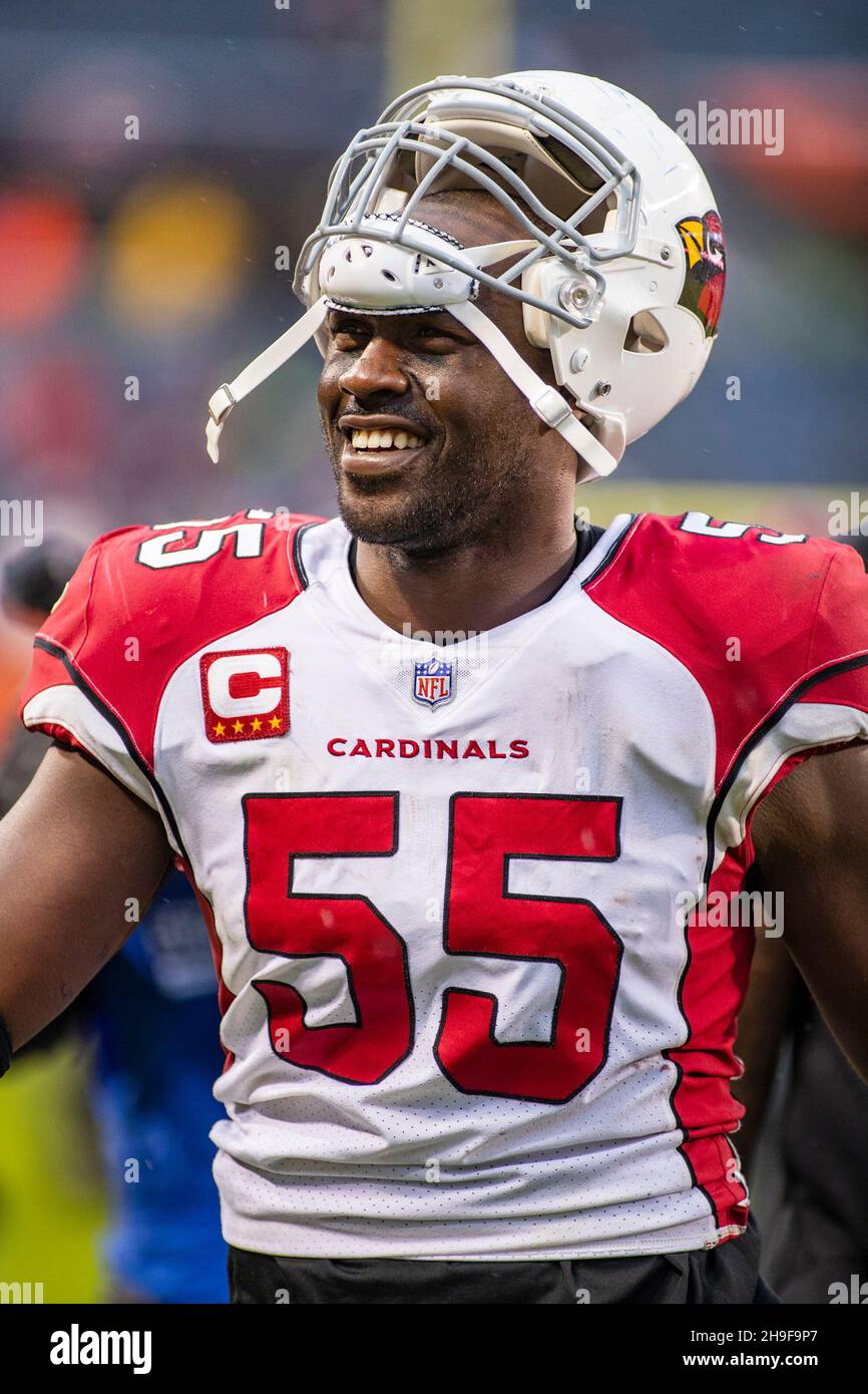 Arizona Cardinals linebacker Chandler Jones (55) during an NFL football  game against the Atlant …