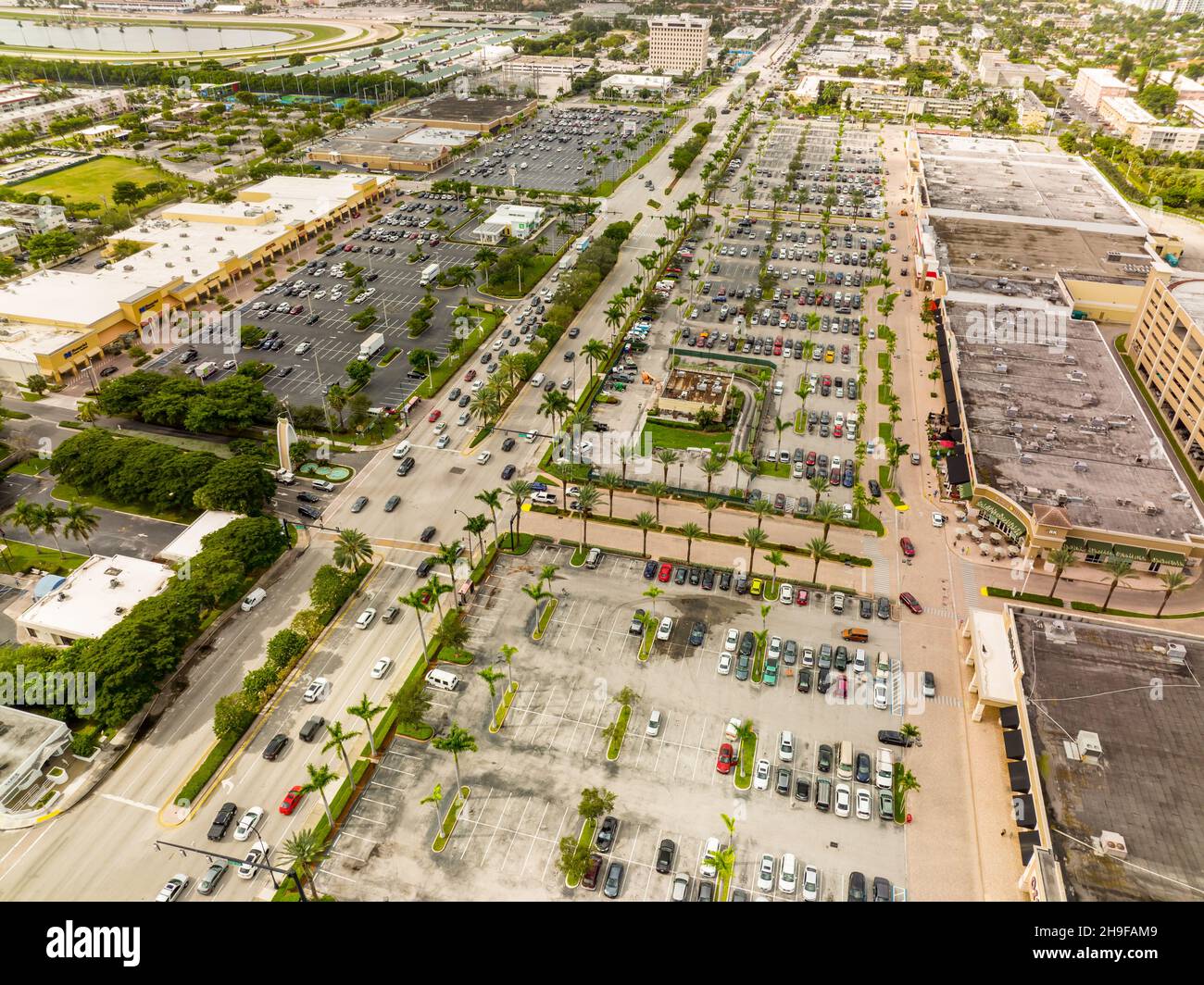 Aerial photo RK Shopping plaza Hallandale Beach FL Stock Photo Alamy