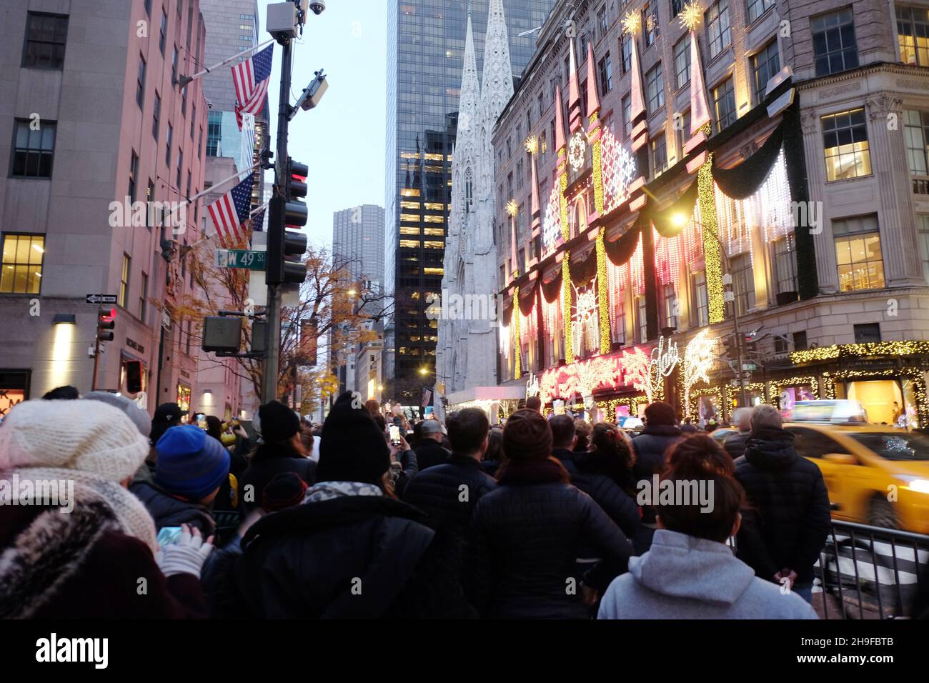 Saks fifth avenue holiday light display 2021 Stock Photo Alamy