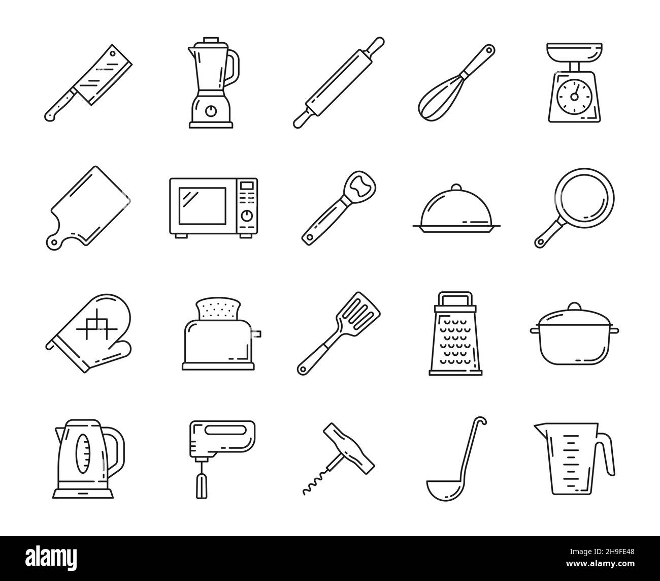 https://c8.alamy.com/comp/2H9FE48/kitchenware-thin-line-icons-kitchen-equipment-cooking-utensil-and-culinary-dishware-vector-kitchenware-appliances-microwave-oven-toaster-and-teap-2H9FE48.jpg