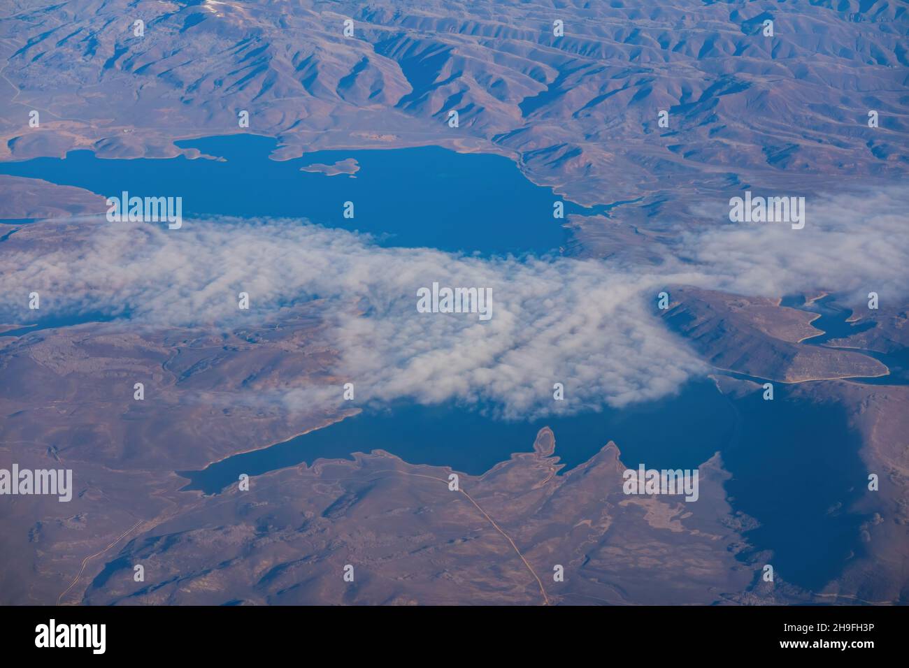 Aerial view of the Strawberry Reservoir at Utah, USA Stock Photo Alamy