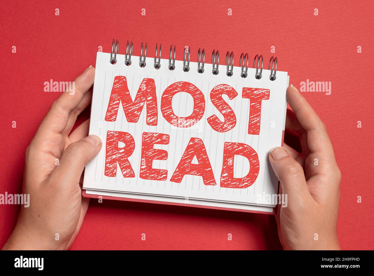 Top. Read Sign Sign displaying Most Read. Conceptual photo a piece of literature or ...