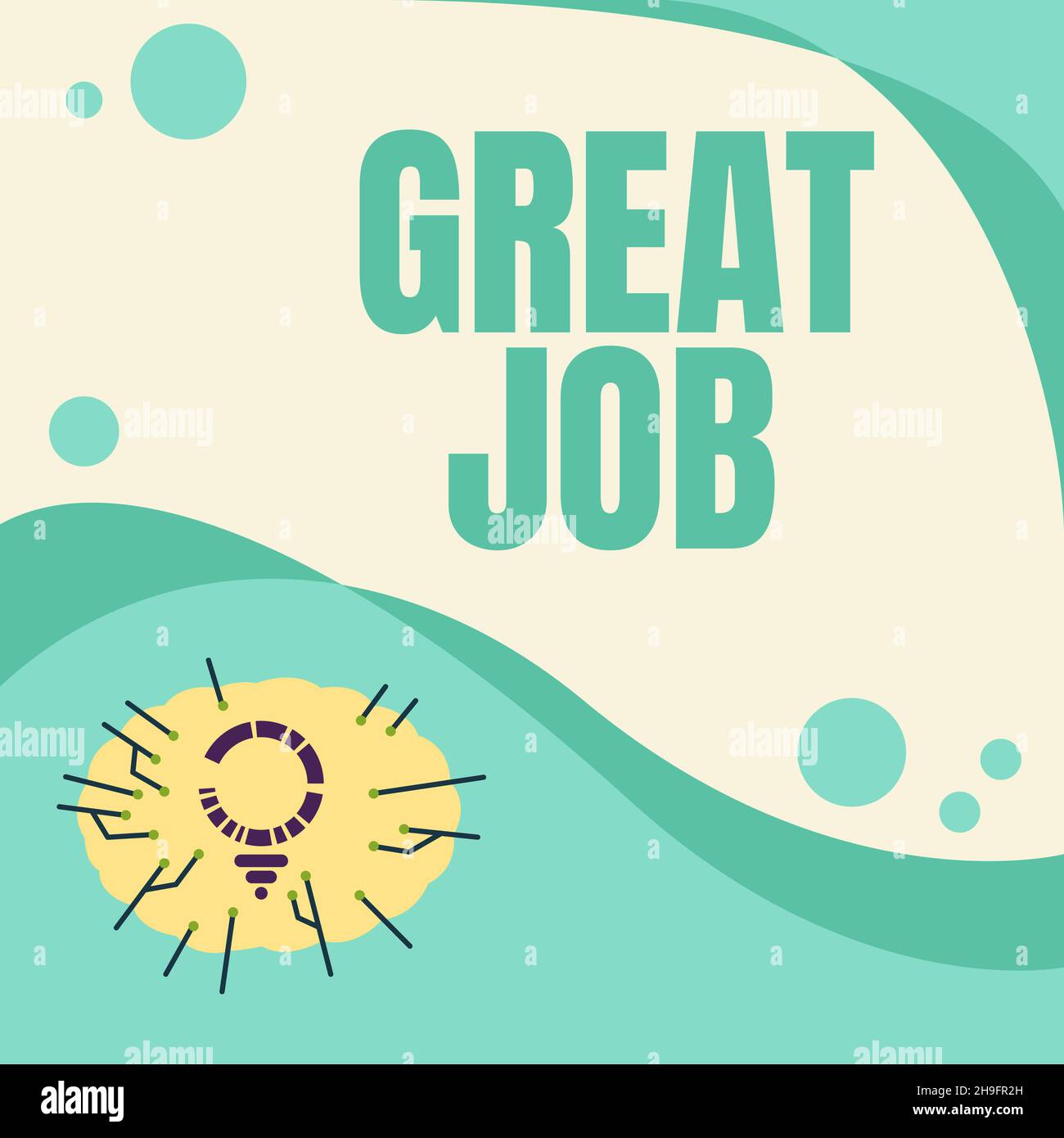 Text showing inspiration Great Job. Word Written on used praising ...