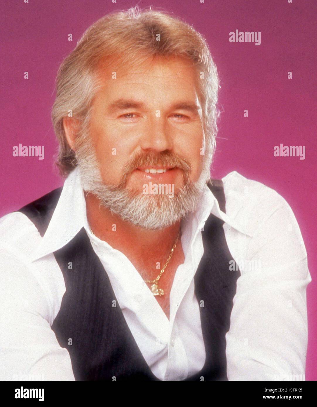 Kenny Rogers poses for a portrait in 1979 in Los Angeles, California. Credit: Harry Langdon /Rock Negatives /MediaPunch Stock Photo