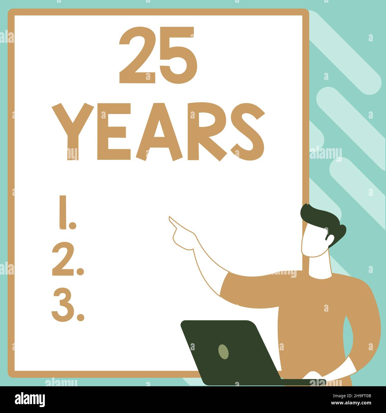 Inspiration showing sign 25 Years. Internet Concept Remembering or ...