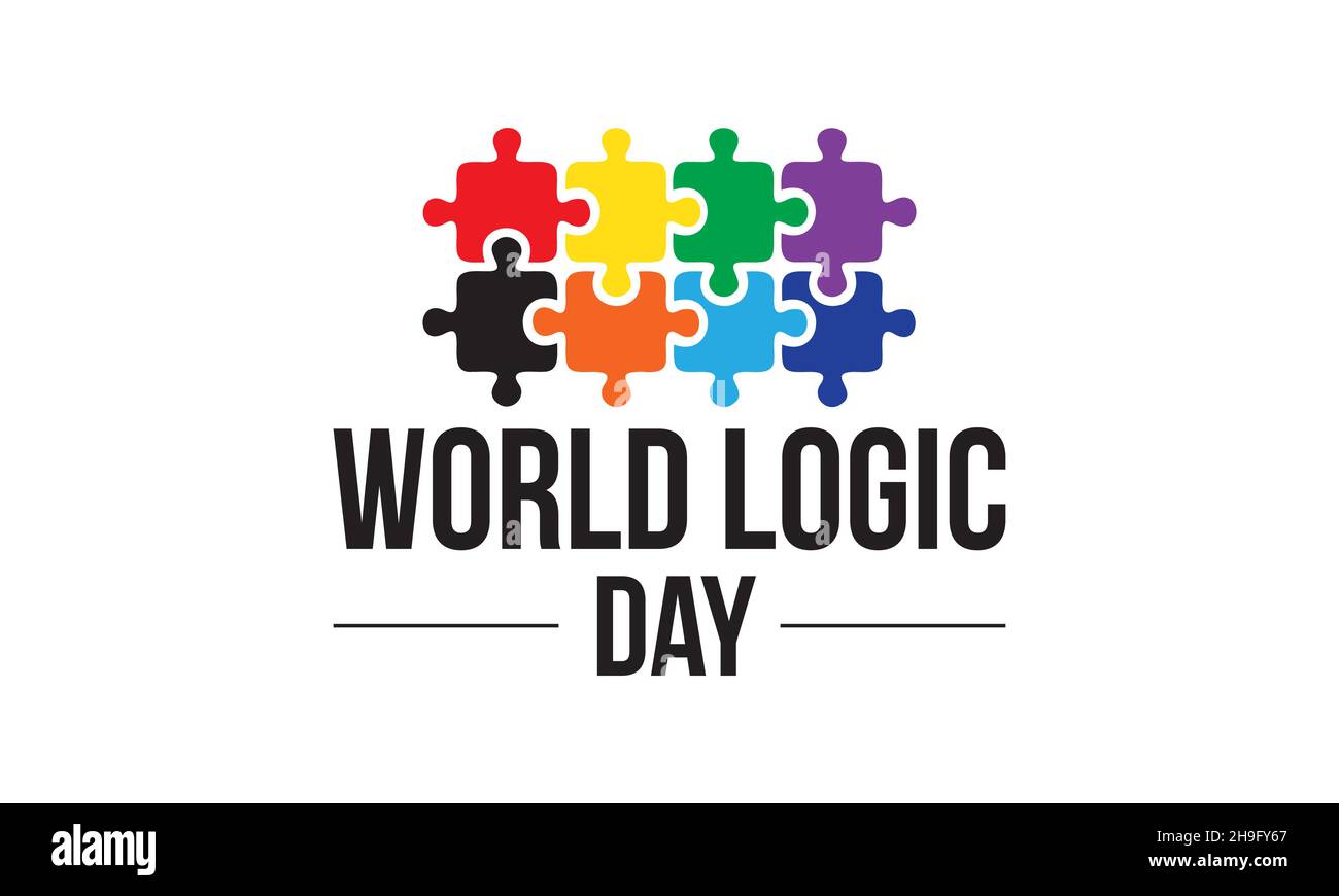 world logic day vector template. 14 January design for world logic day. Stock Vector