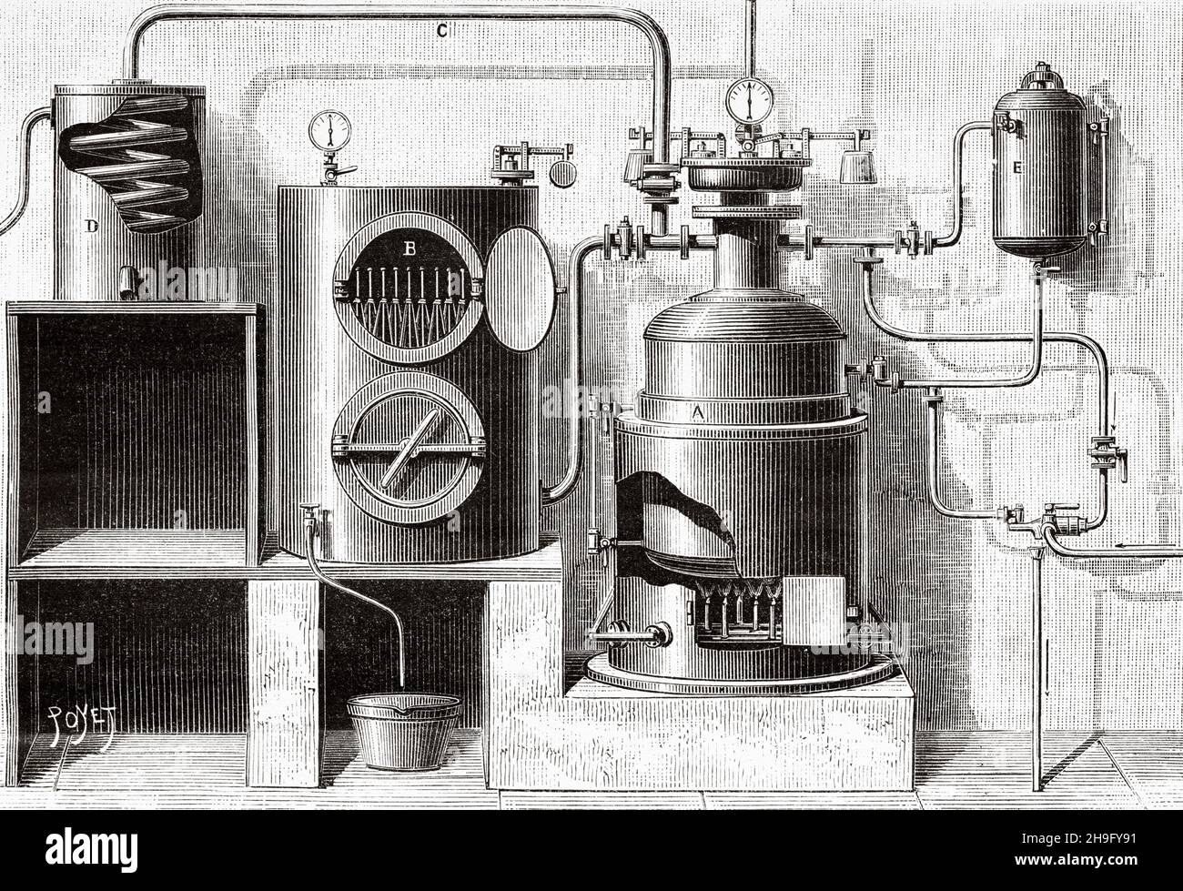Autoclave antique drawing hires stock photography and images Alamy