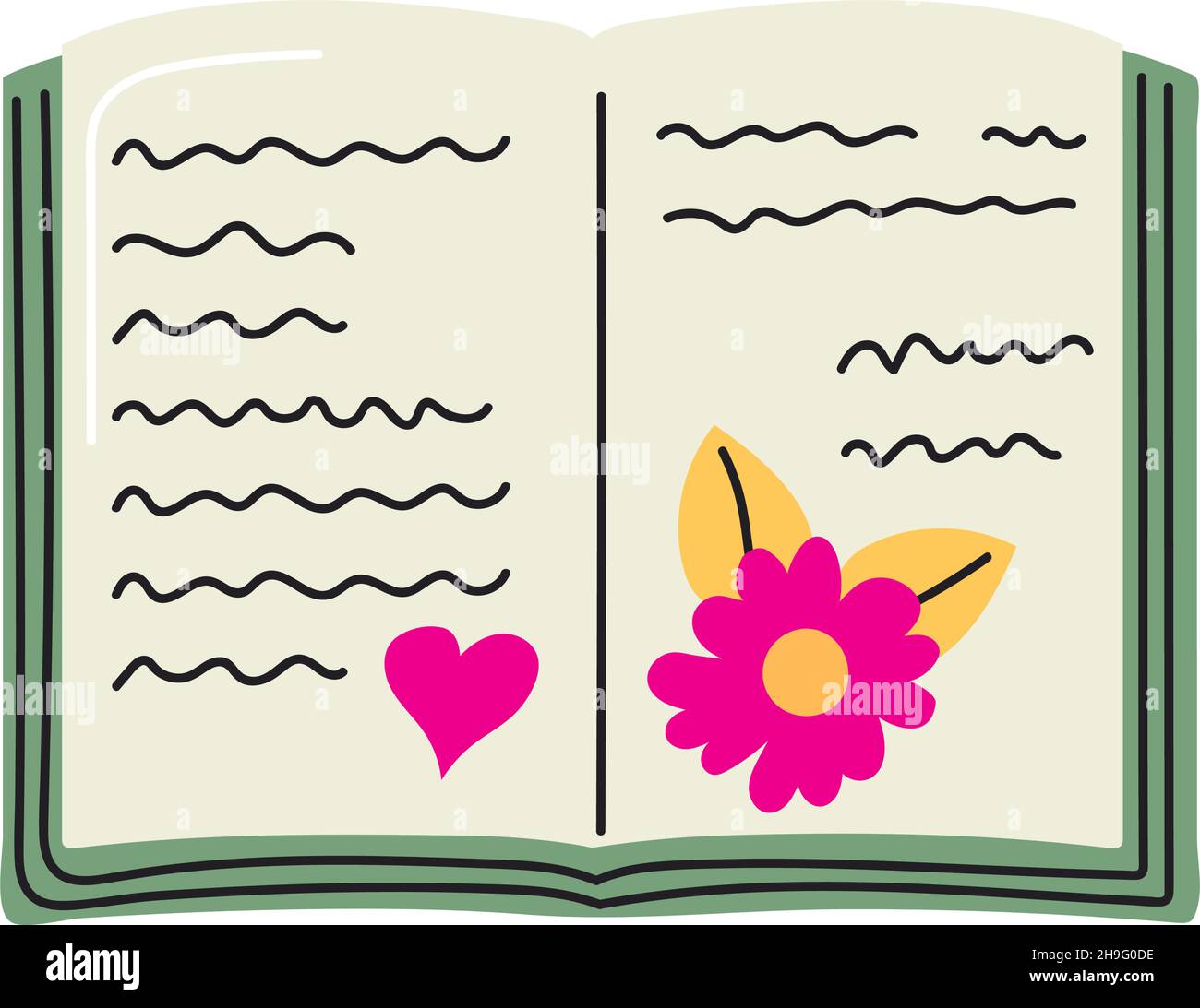 book with flowers literature icon Stock Vector Image & Art Alamy