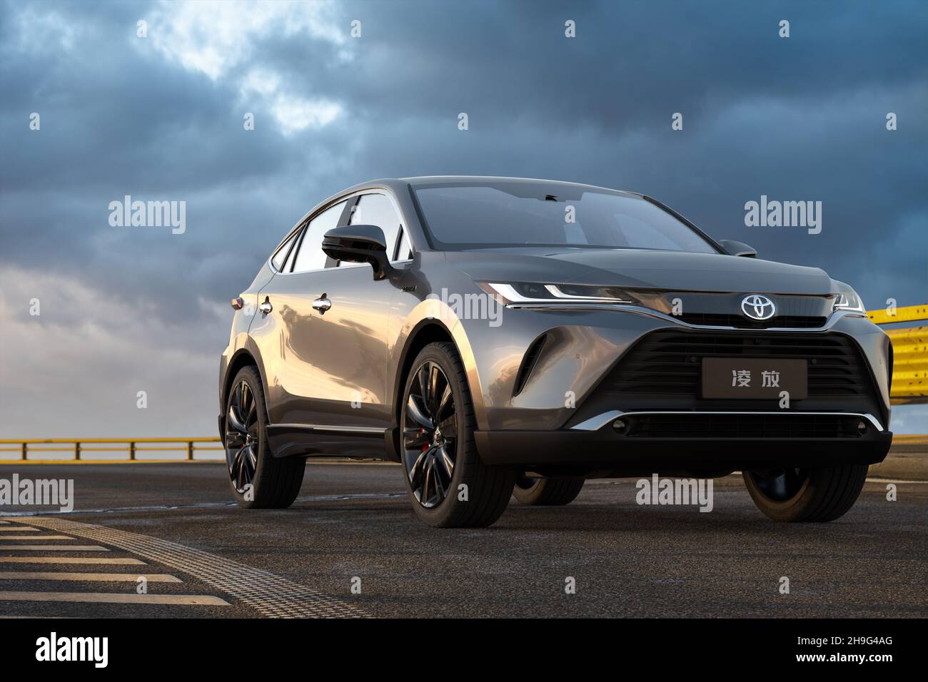 New SUV Toyota Harrier Stock Photo - Alamy