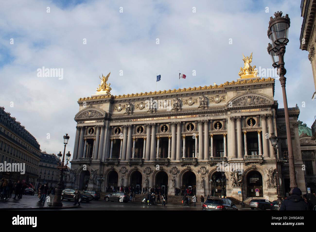 The Palais Garnier or Opéra Garnier, the opera house at the Place de l ...