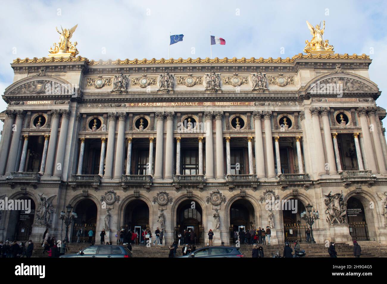 The Palais Garnier or Opéra Garnier, the opera house at the Place de l ...