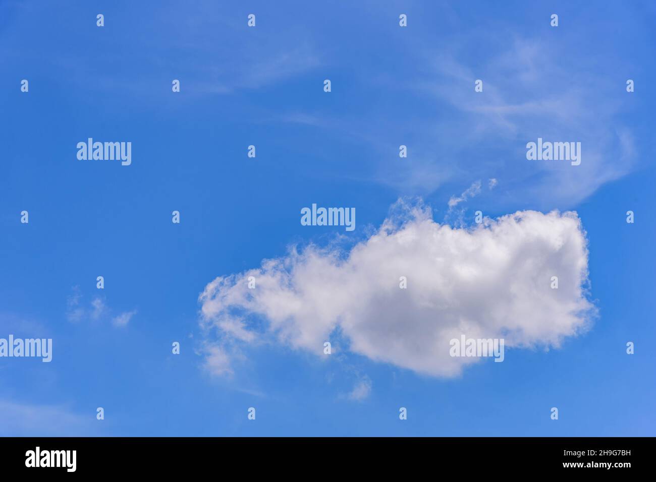 White clouds against blue sky for a background Stock Photo - Alamy