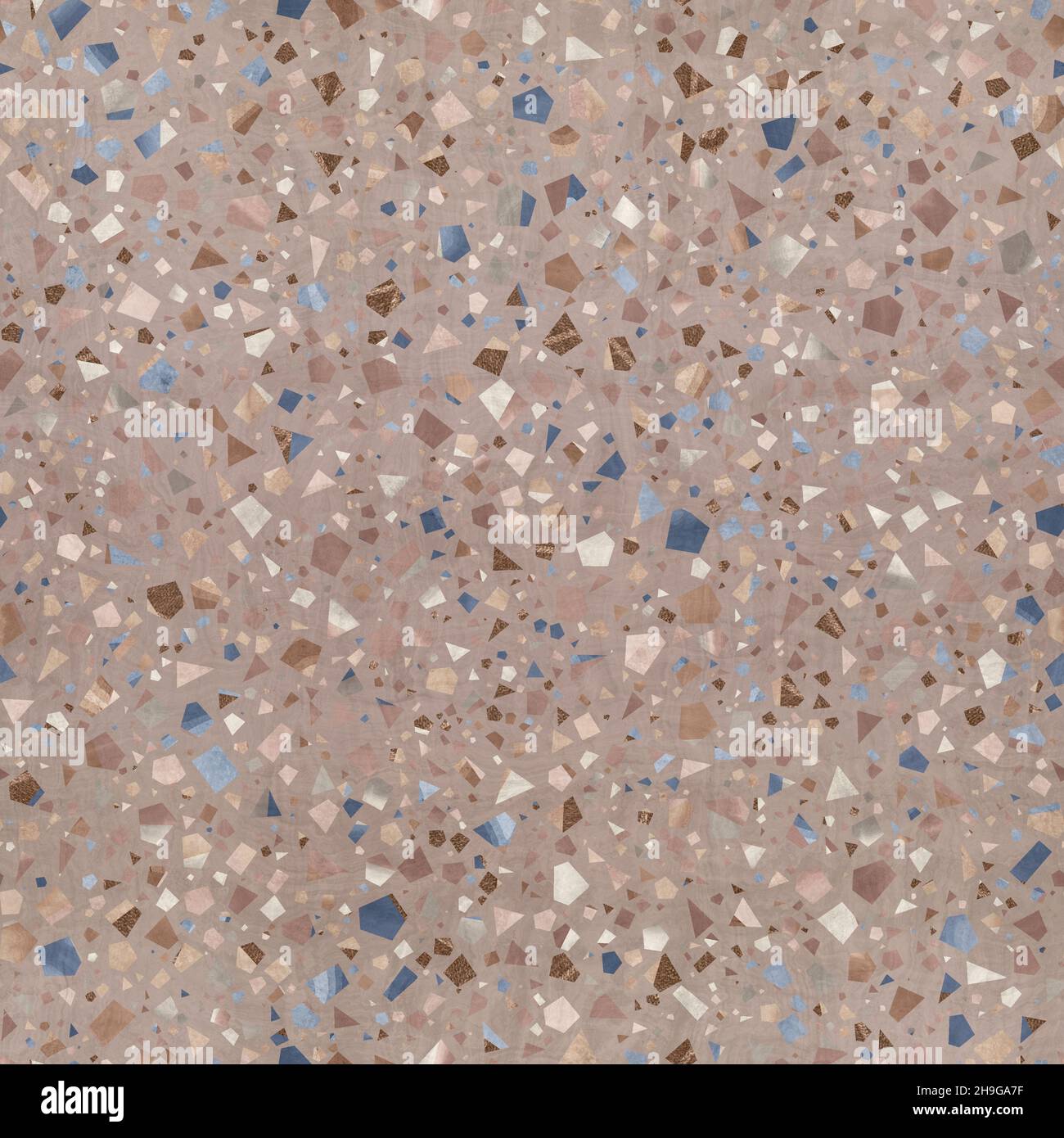 Seamless modern abstract random terrazzo pattern swatch Stock Photo - Alamy