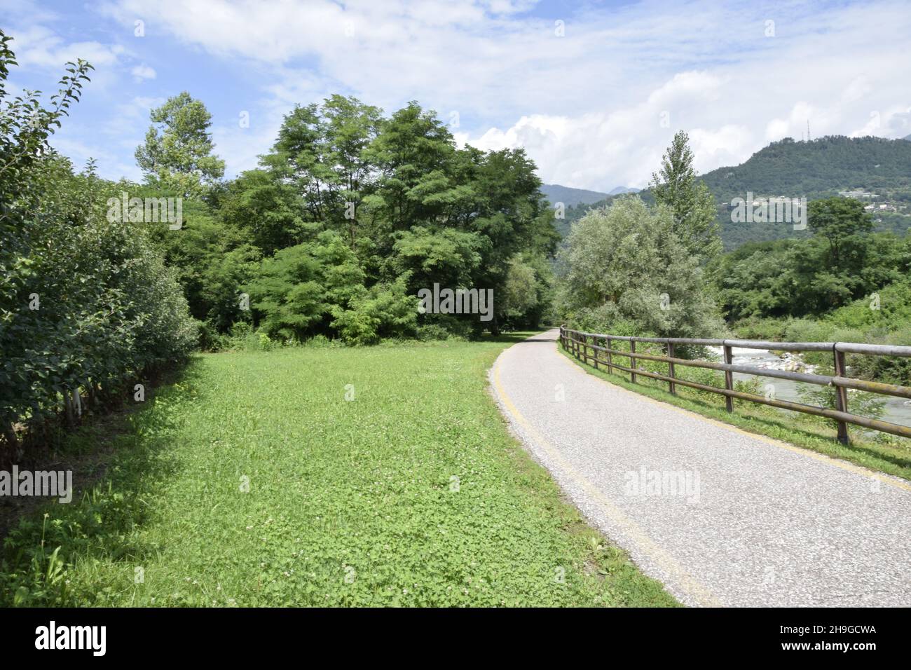 images of a valley in Trentino Alto Adige, northern Italy Stock Photo