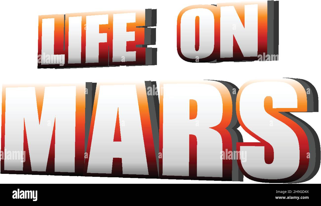 Life on Mars word logo design illustration Stock Vector Image & Art Alamy
