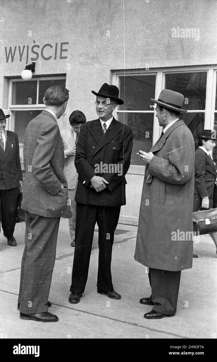 Warszawa, 19480621. Wizyta dyrektora generalnego United Nations