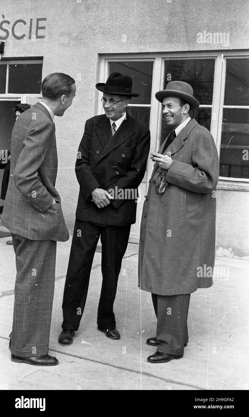 Warszawa, 19480621. Wizyta dyrektora generalnego United Nations