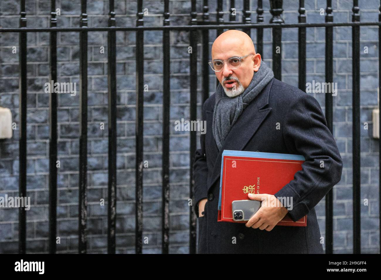 London, UK. 7th Dec, 2021. Nadhim Zahawi MP, Secretary of State for Education. Ministers attend the Cabinet Meeting in Downing Street. Credit: Imageplotter/Alamy Live News Stock Photo