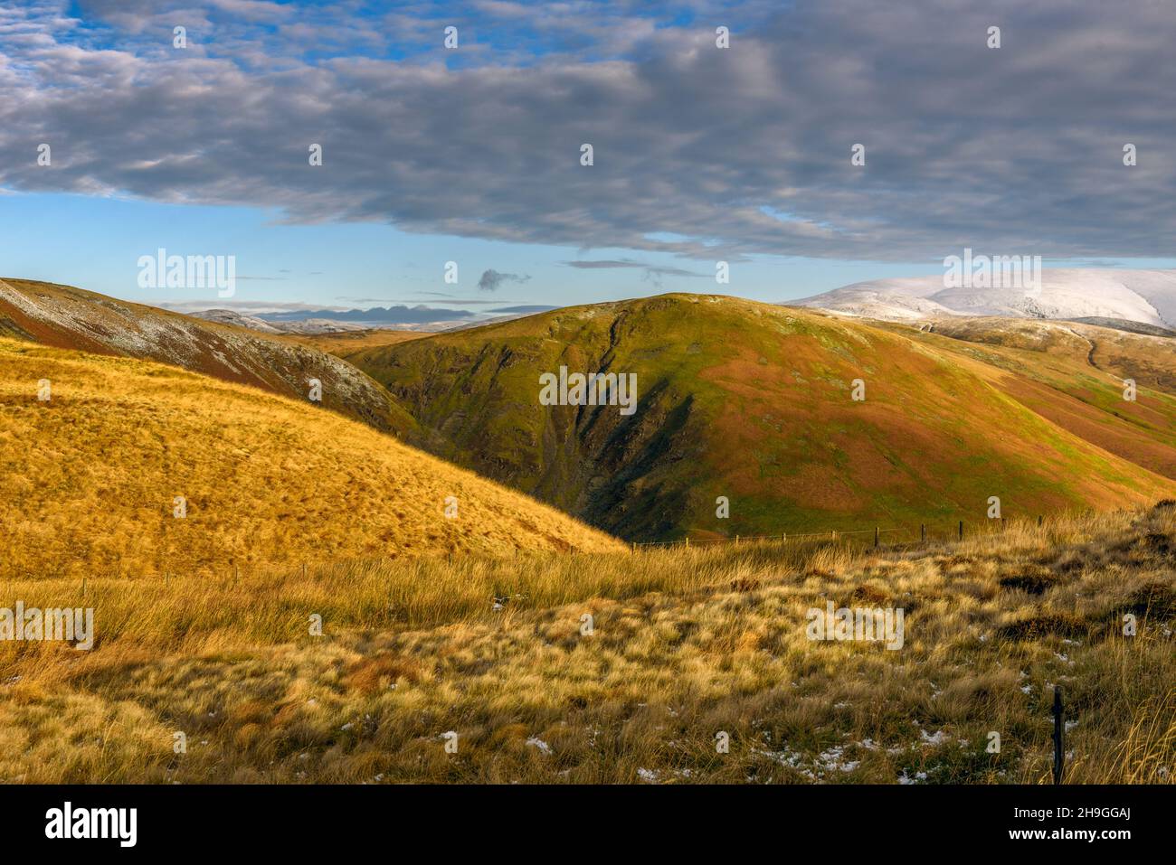 Great Hill above The Devils Beef Tub in The Scottish Borders Stock Photo