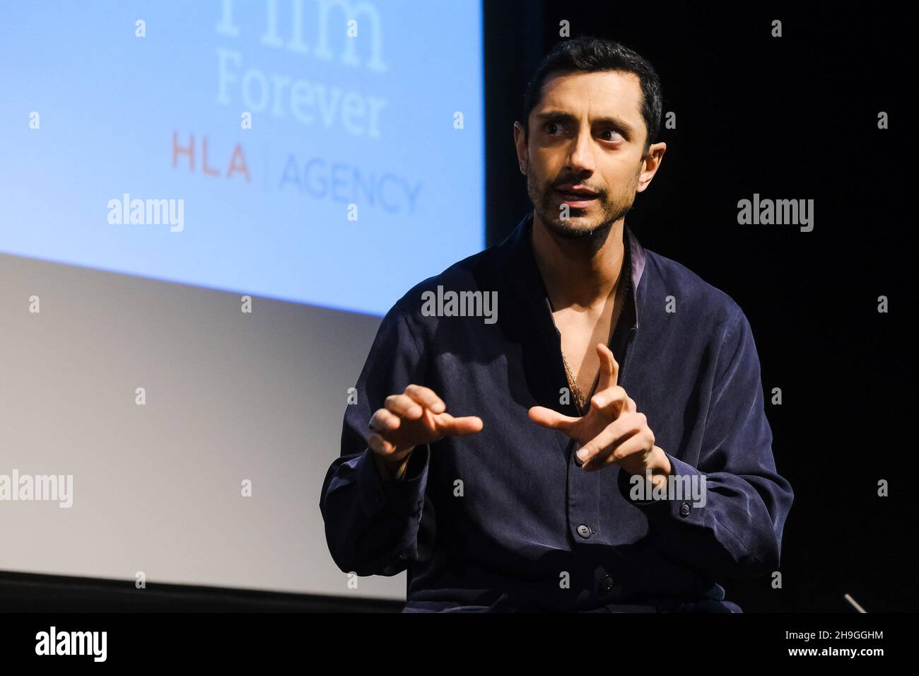 BFI Southbank, London, UK. 6th Dec, 2021. Riz Ahmed on stage at Mark Kermode in 3D. Picture by Credit: Julie Edwards/Alamy Live News Stock Photo