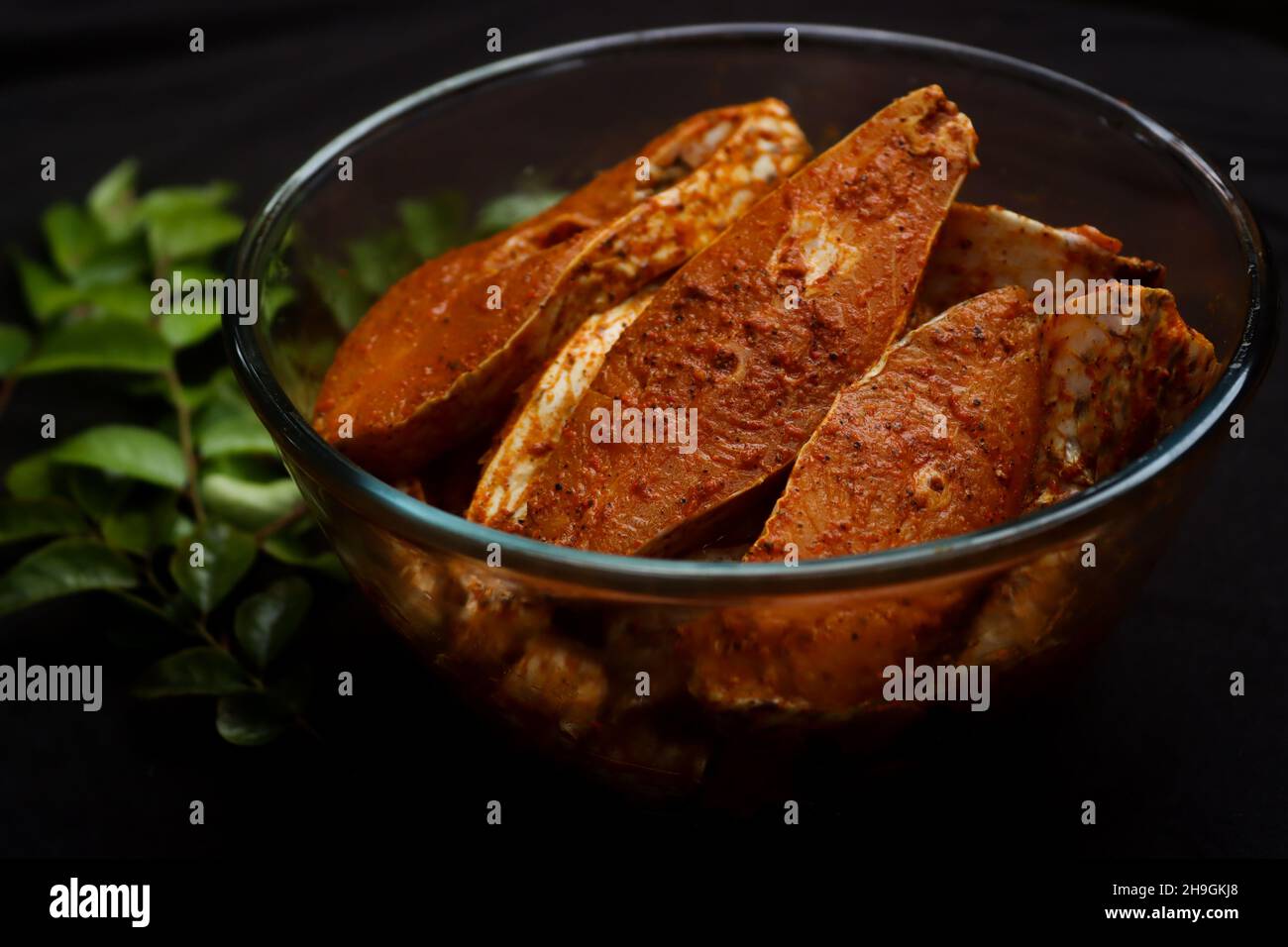 tilapia fish marinated Stock Photo Alamy