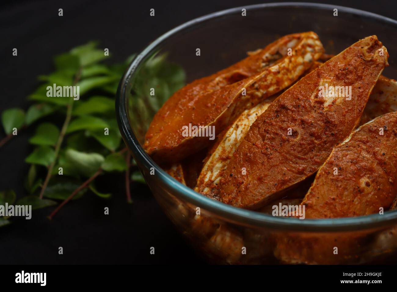 tilapia fish marinated Stock Photo Alamy