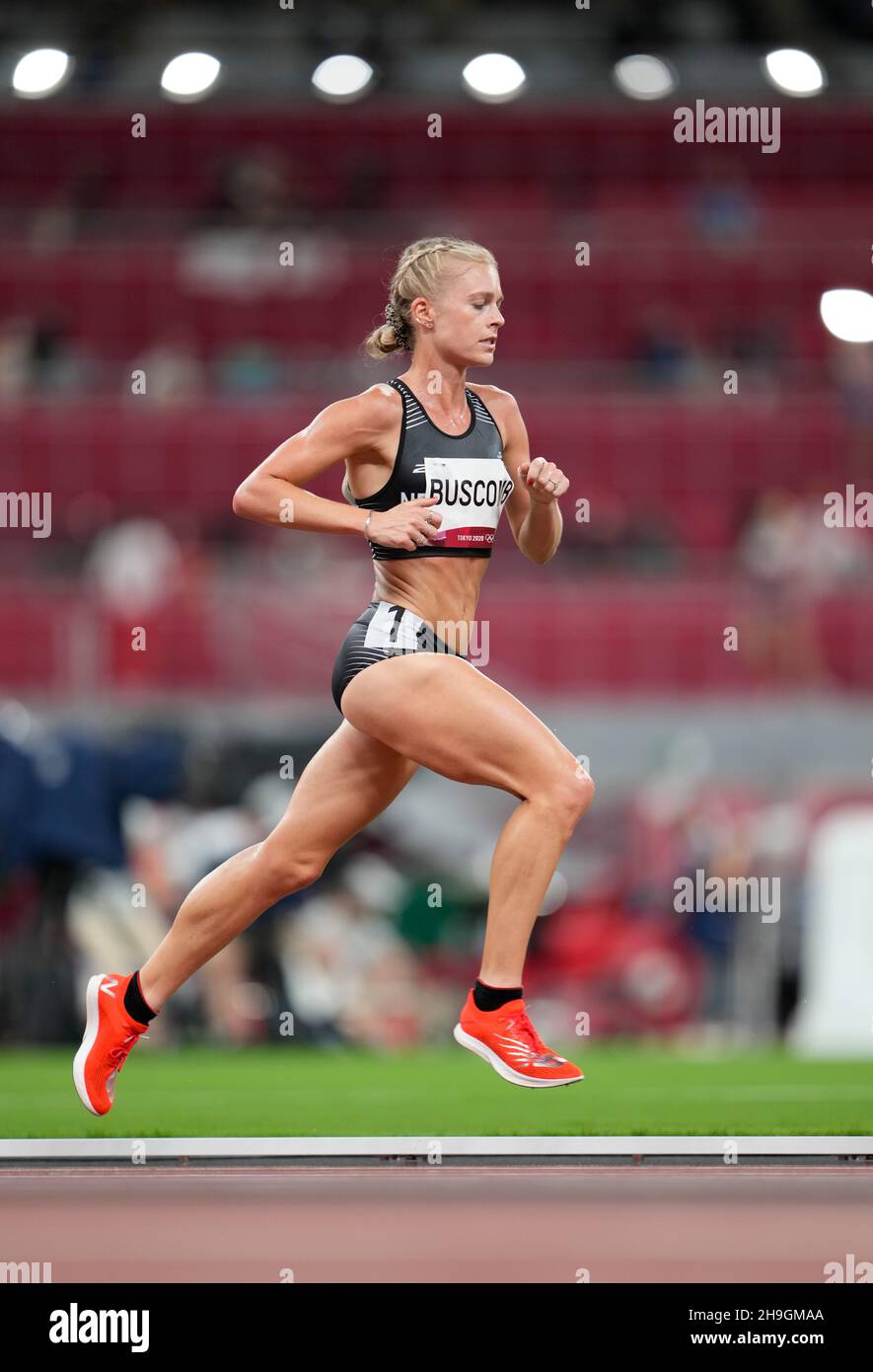 Camille competing in the 10,000 meters of the 2020 Tokyo
