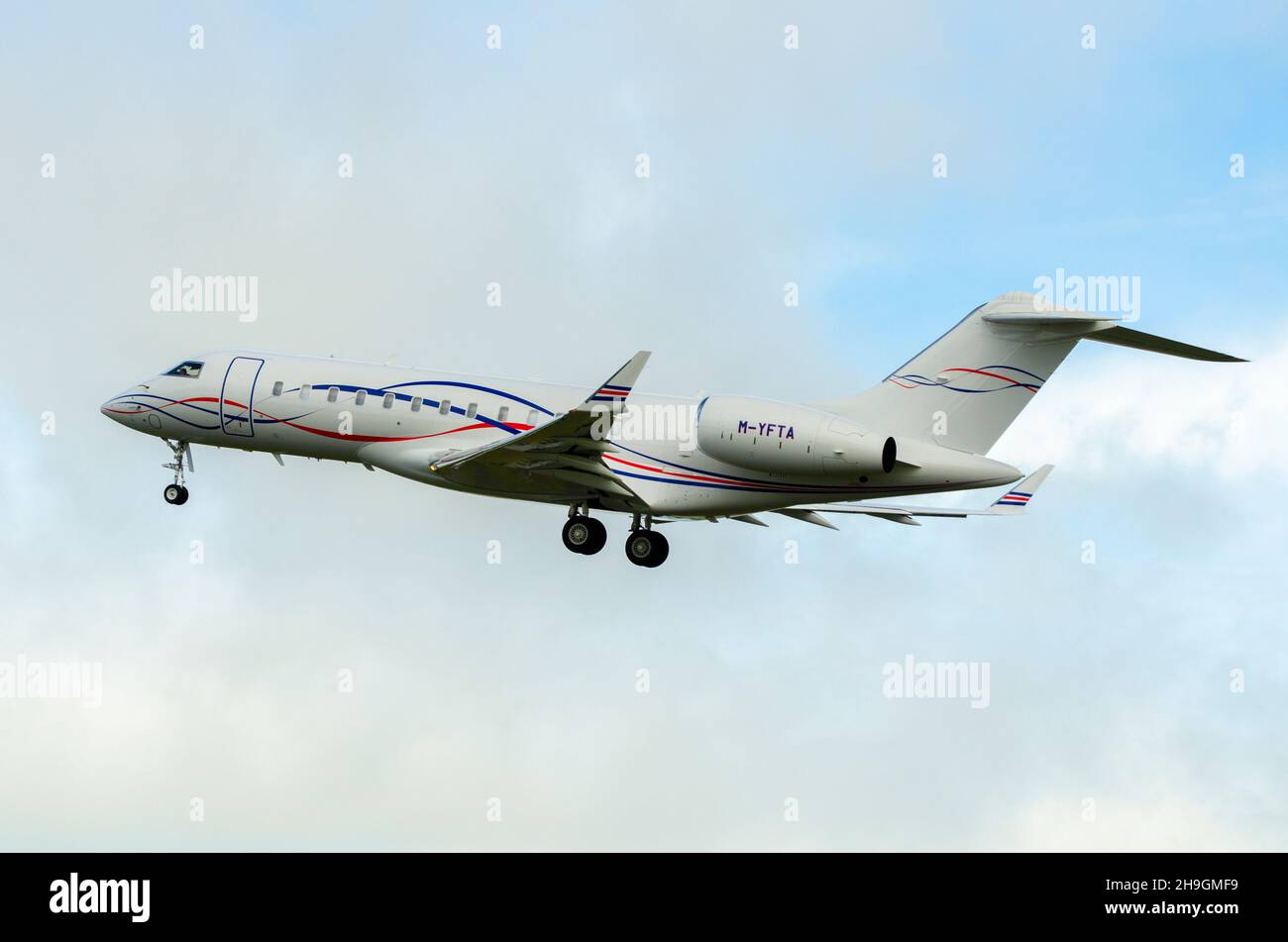 Bombardier Global Express, Global 6000 jet plane MYFTA owned by Carolina Ltd. Business jet