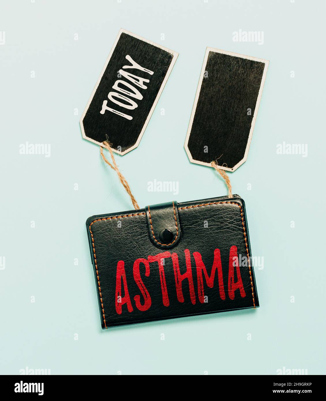 Hand writing sign Asthma. Business overview Respiratory condition ...