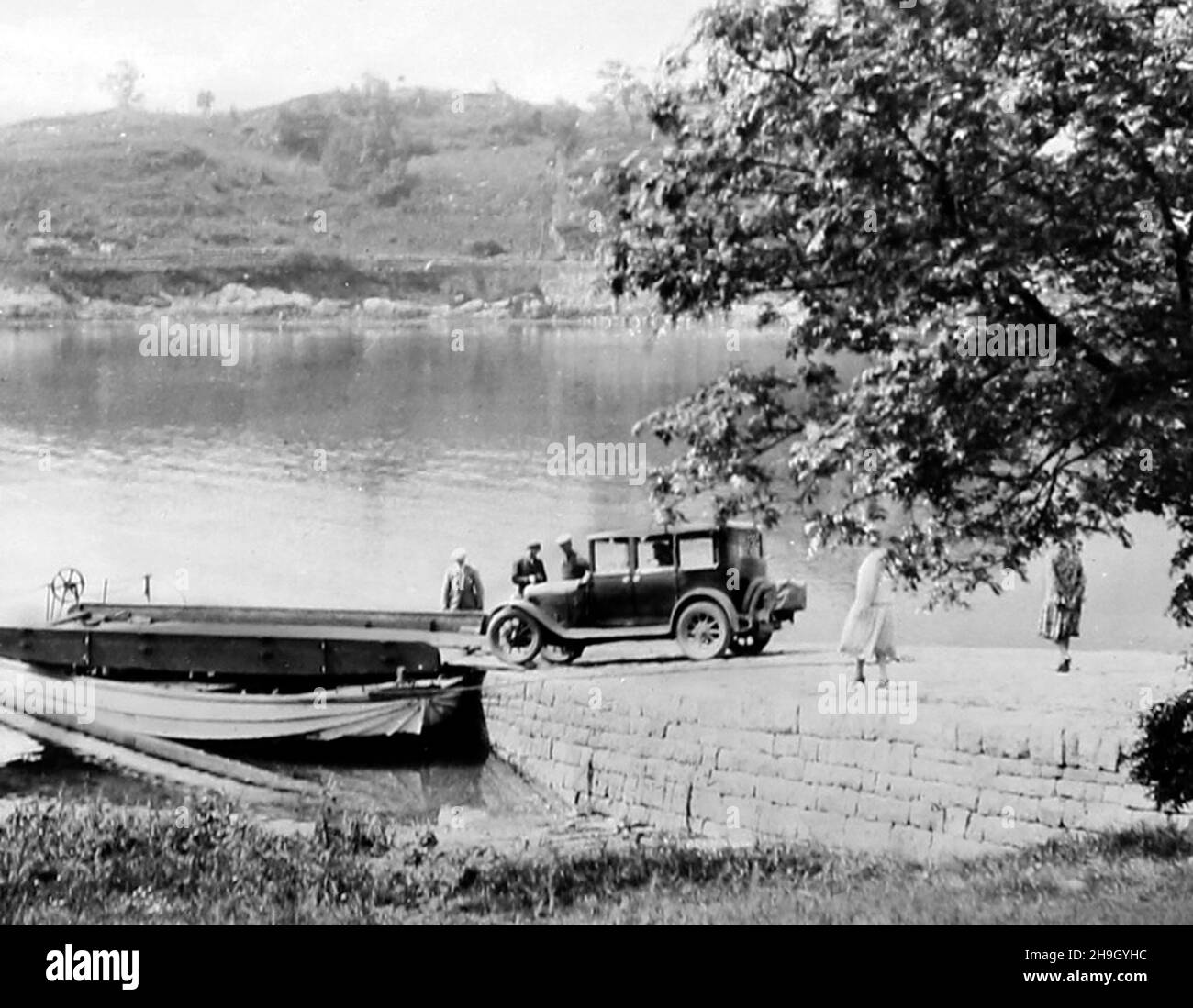 Ballachulish ferry, probably 1930s Stock Photo