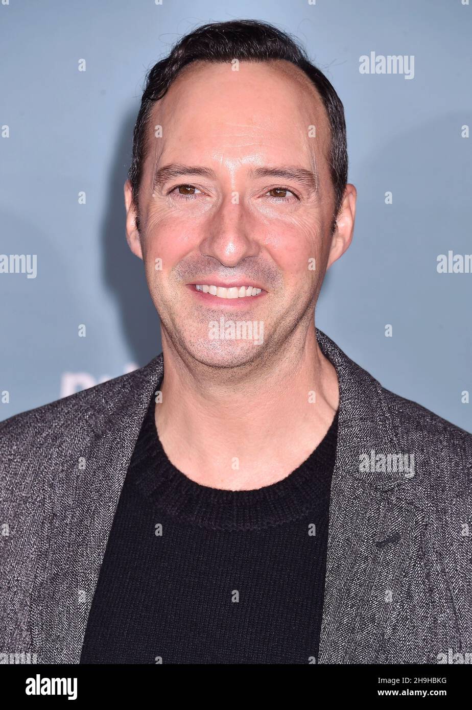LOS ANGELES, CA - DECEMBER 06: Tony Hale attends the Los Angeles Premiere Of Amazon Studios' 'Being The Ricardos' at Academy Museum of Motion Pictures on December 06, 2021 in Los Angeles, California. Stock Photo