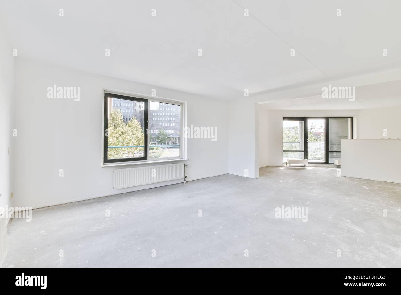 Large luxury room with sliding windows in an elegant apartment Stock ... - Luxury Apartment Rentals With Large Window Seat